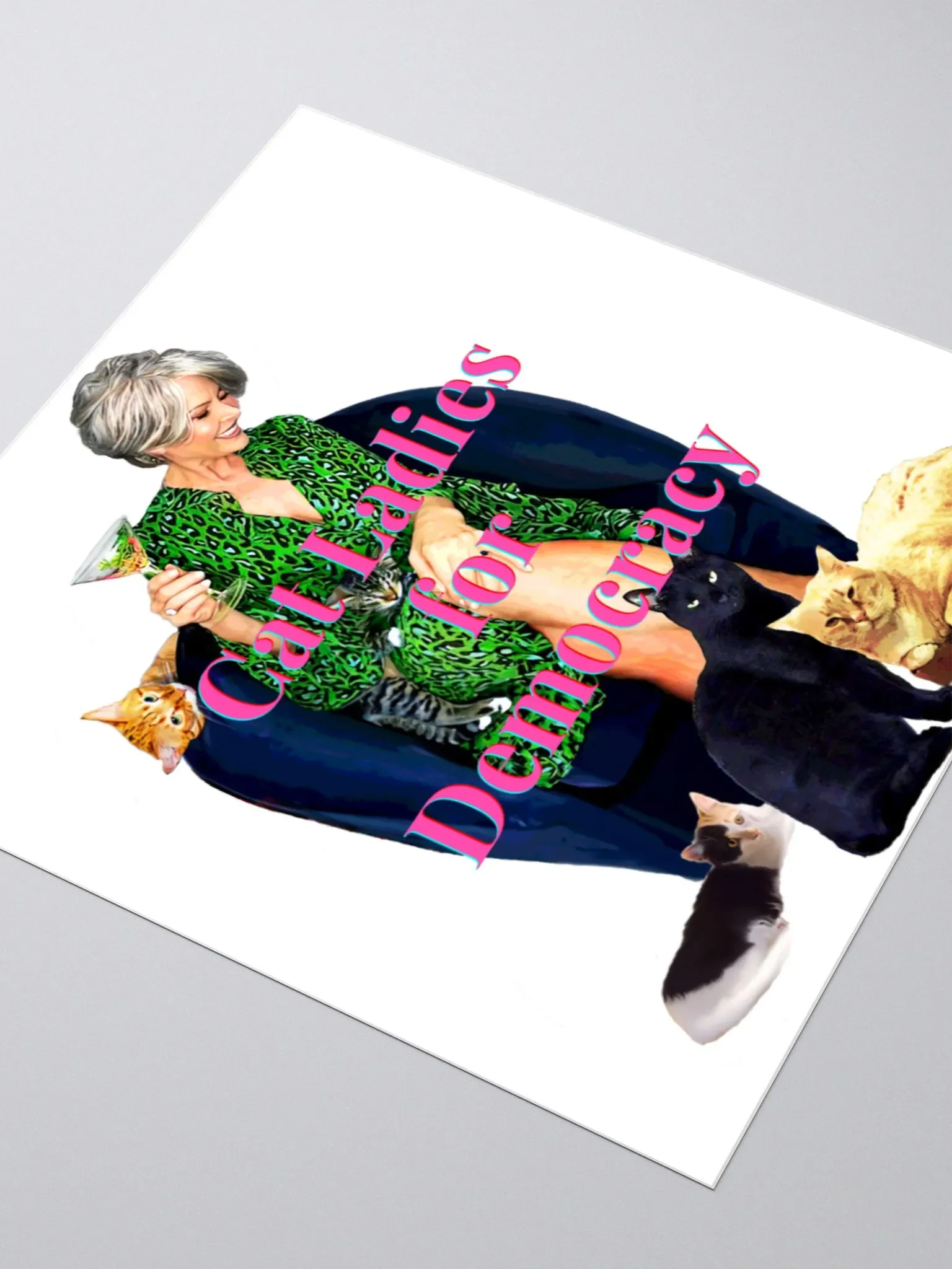 Cat Ladies for Democracy Sticker! product image (3)