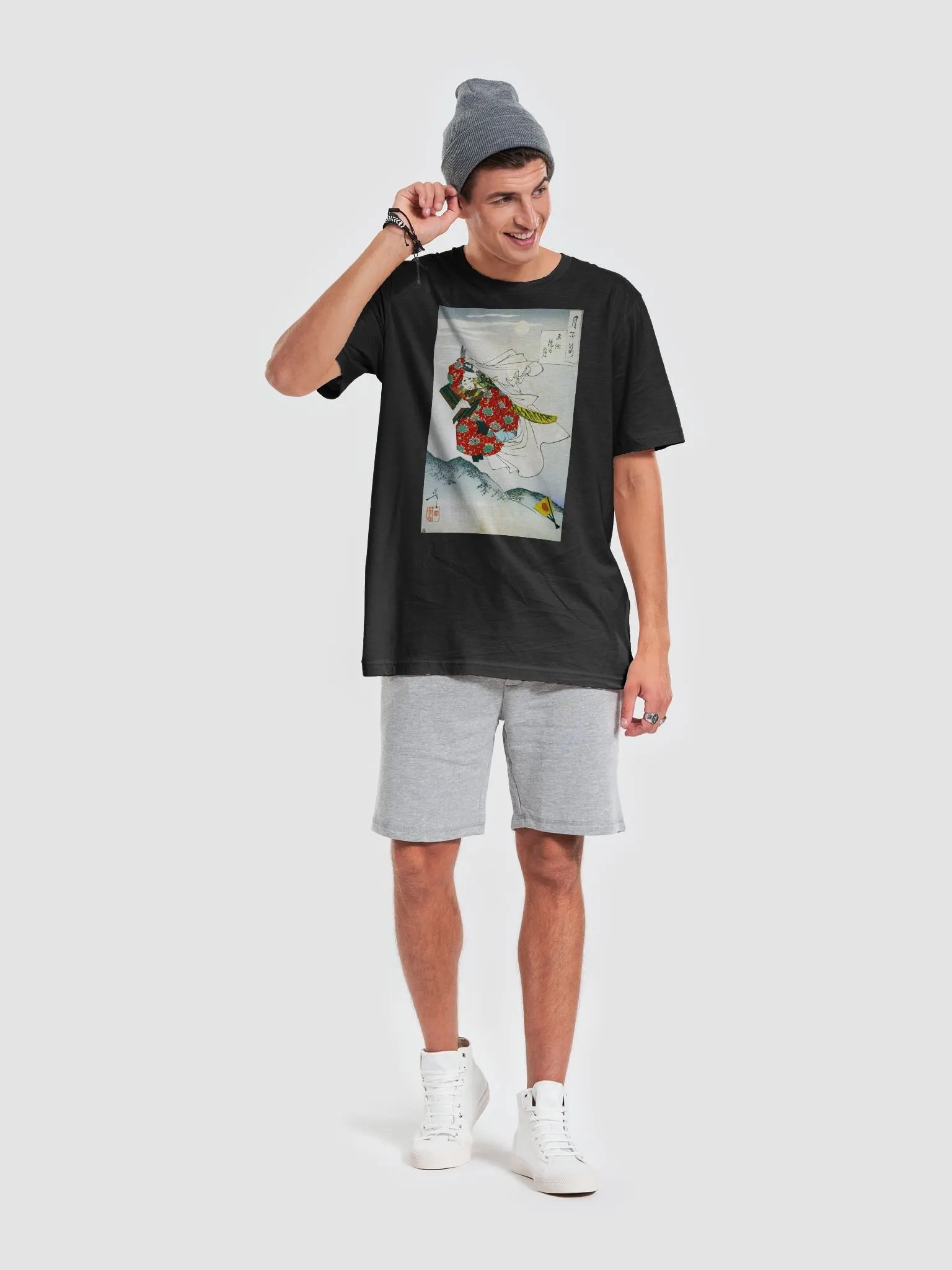 Goyō Bridge Moon Yoshitoshi Japanese Ukiyo-e Unisex T-Shirt product image (6)