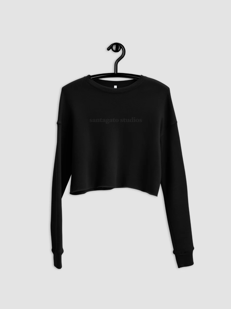 Fleece Crop Sweater (Black) product image (4)