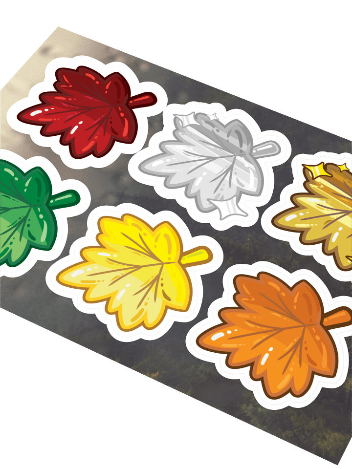 Leaf Badge Sticker Sheet product image (2)