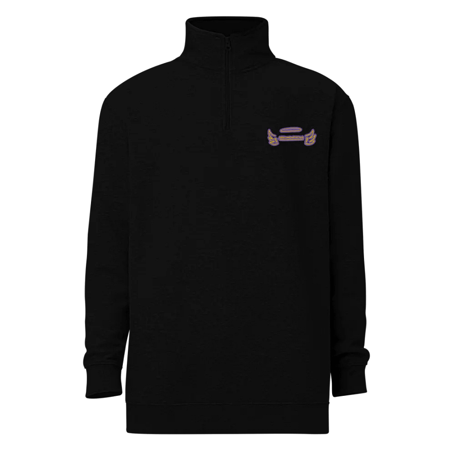 ANGELIC (tulip design) embroidered quarter zip product image (2)