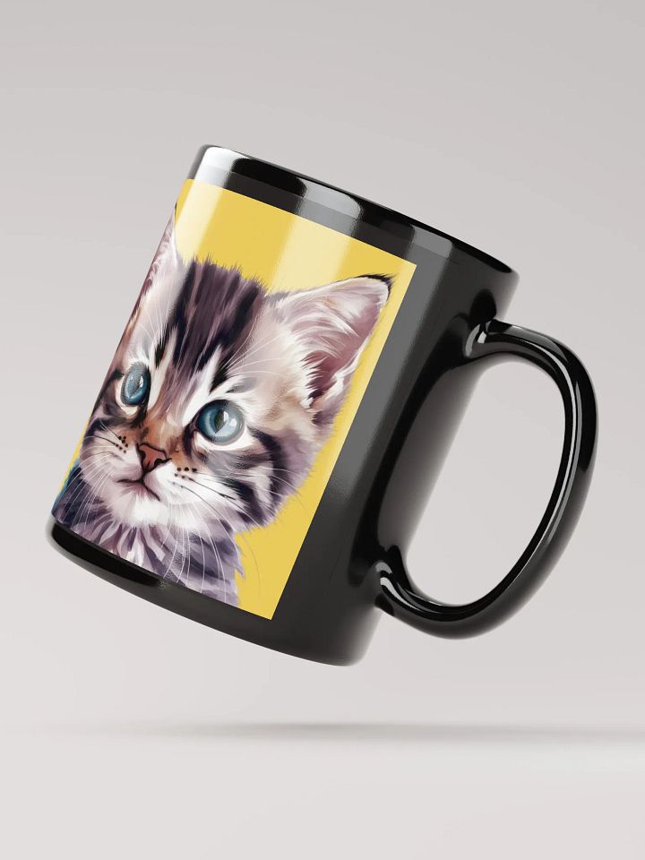 Cute Cat Mug Yellow product image (3)