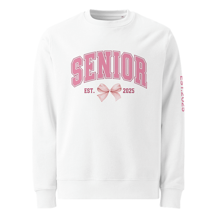Senior Class 2025 Pink Bow Sweatshirt product image (1)