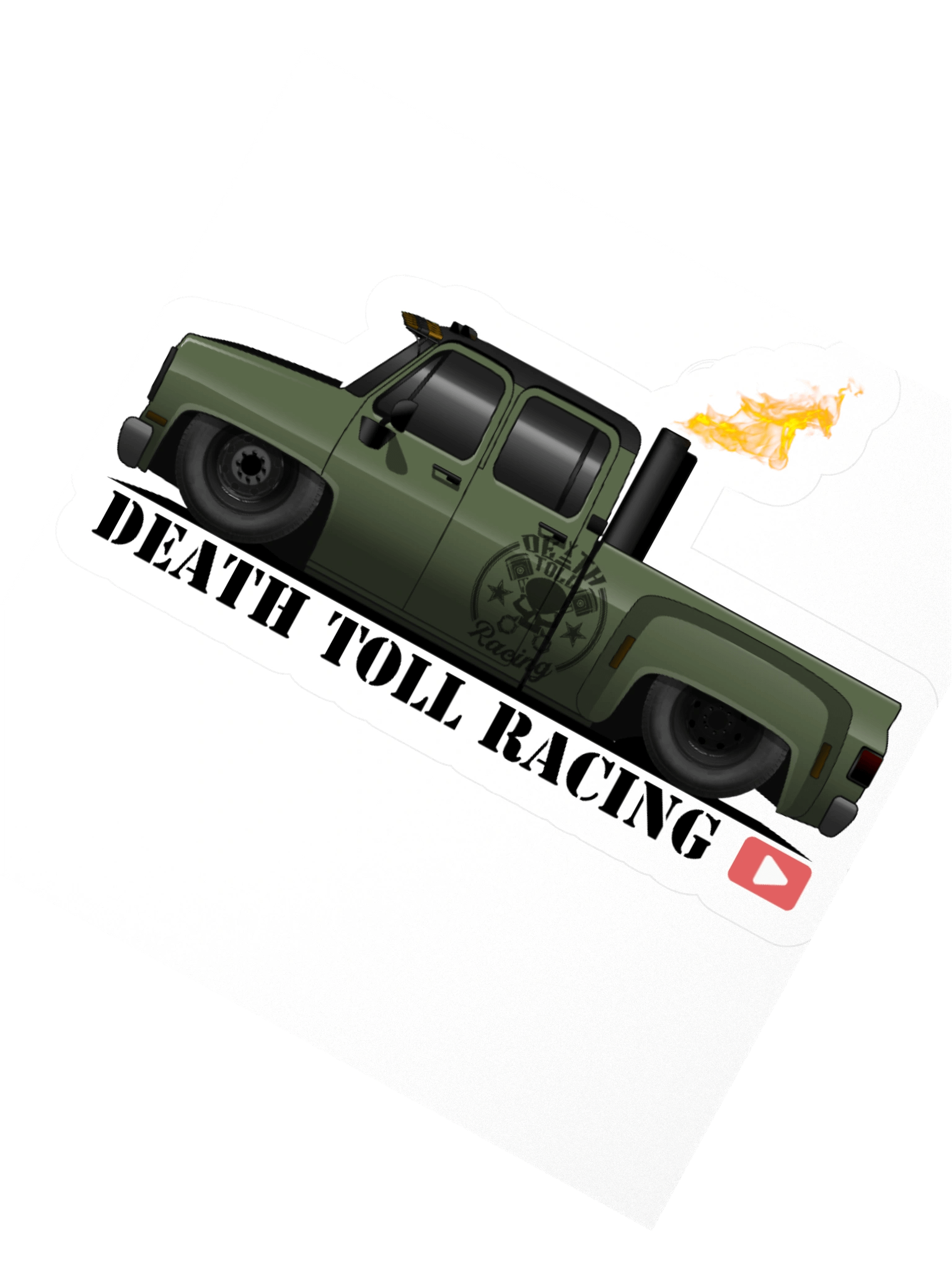 Flaming DTR 3500 Square-body Stickers product image (4)