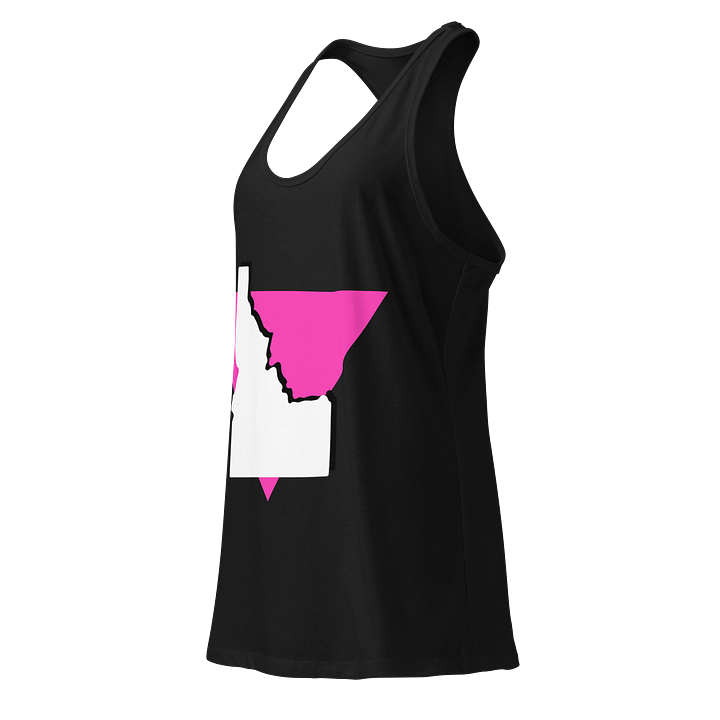 "PINK TRIANGLE" dark racerback tank product image (2)