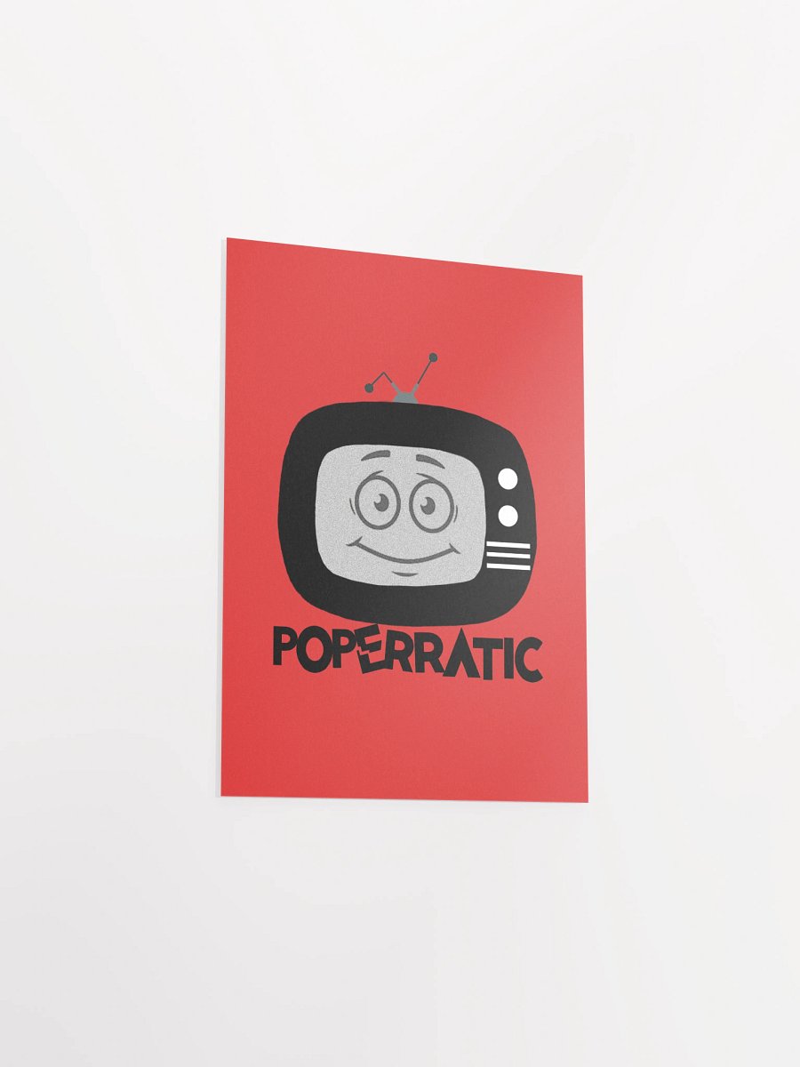 Poperratic Babysitter Logo - Black on Red Poster product image (13)