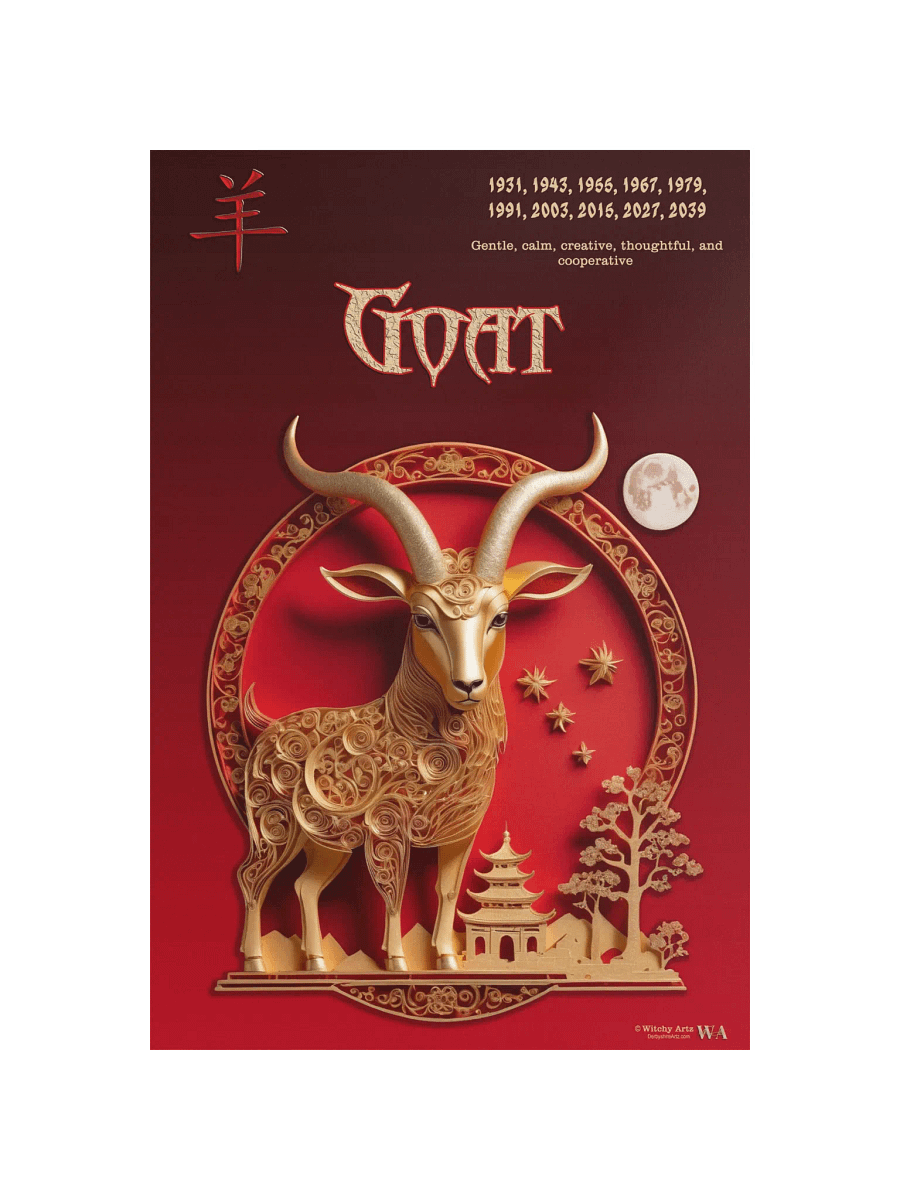 Chinese Zodiac Poster - GOAT product image (10)