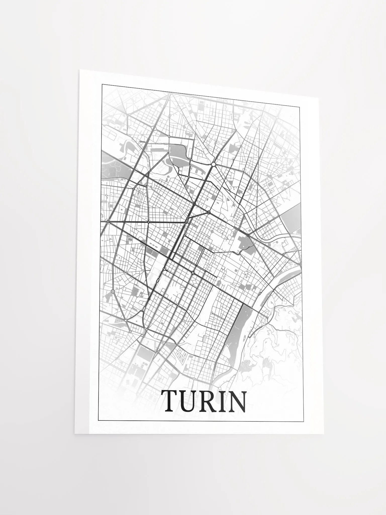 Turin, Italy, city map print product image (12)