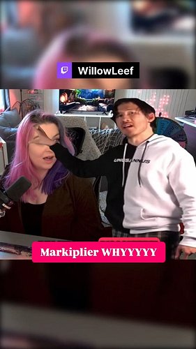 how rude Markiplier 😂 
.
.
#markiplier #funnyclips  #gamergirl #willowleef #twitchpartner #fyp #twitchmoments