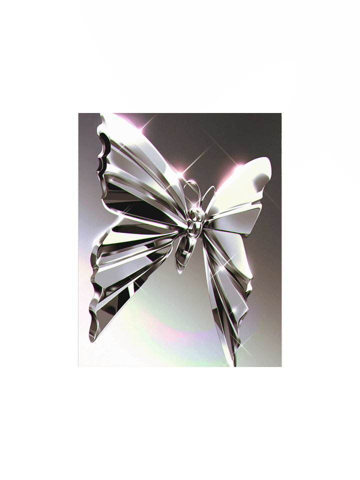 Metallic Butterfly Matte Poster product image (1)
