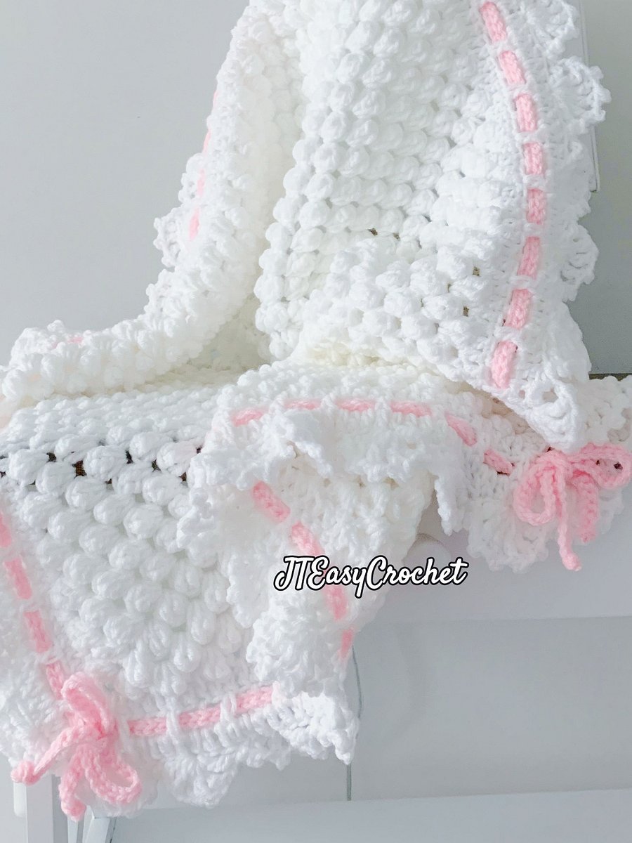 Infinity Continuous Granny Square Baby Blanket Crochet Pattern VIDEO & PDF Instant Download product image (5)