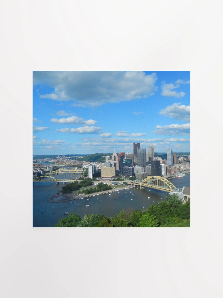 Pittsburgh - downtown with clouds - Print/Poster product image (1)