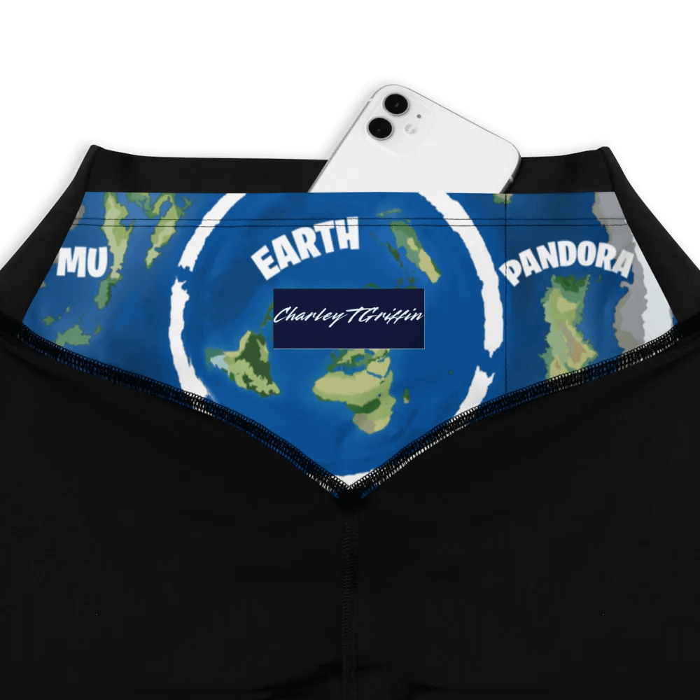 All-Over Print Sports Leggings Beyond The Ice Wall Map product image (3)