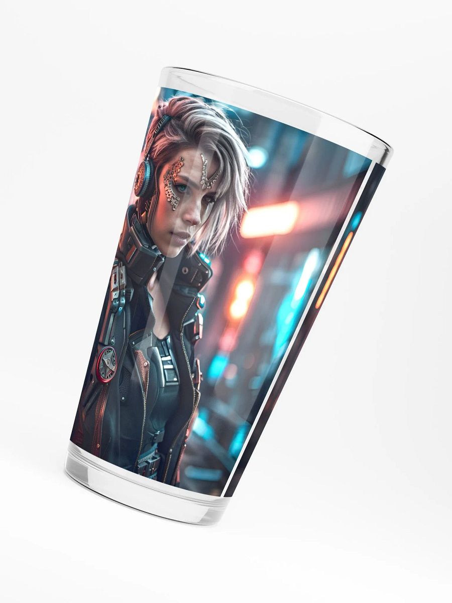 Cyberpunk Female Pint Glass product image (6)