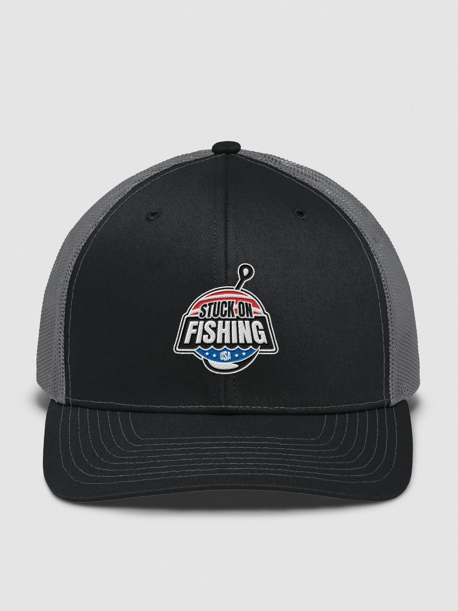 Stuck on Fishing Premium Trucker Hat product image (2)