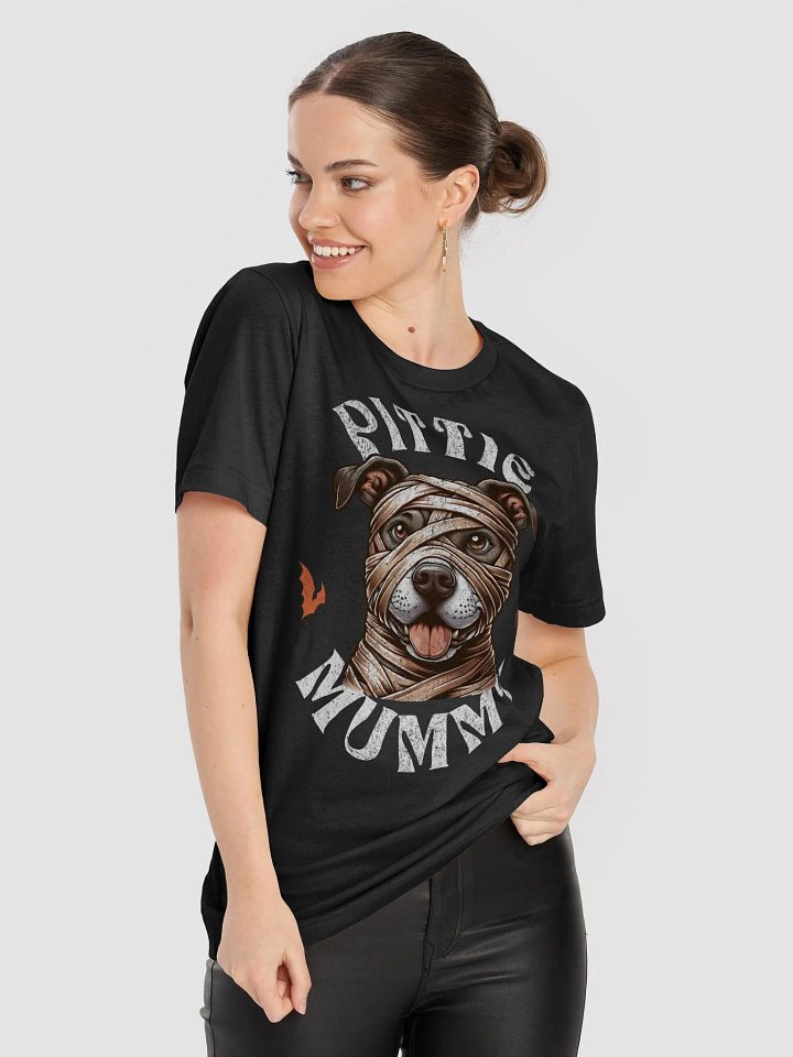 Halloween Mummy Pit Bull Dog T-Shirt product image (1)