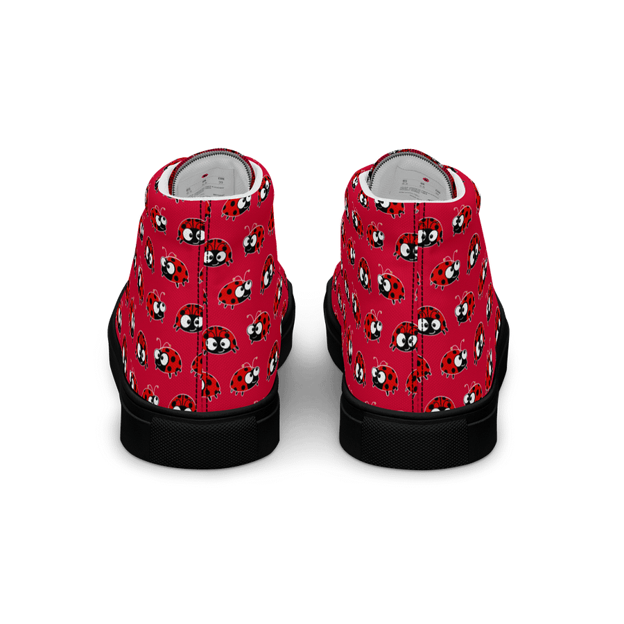 KittyPat's Whimsical Ladybug Red High Tops product image (4)
