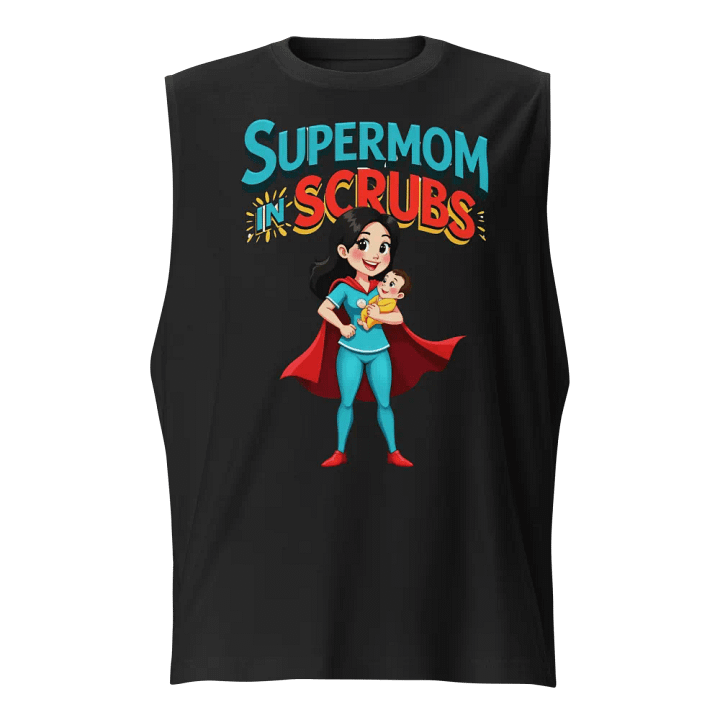 Supermom in Scrubs Muscle Tank product image (1)