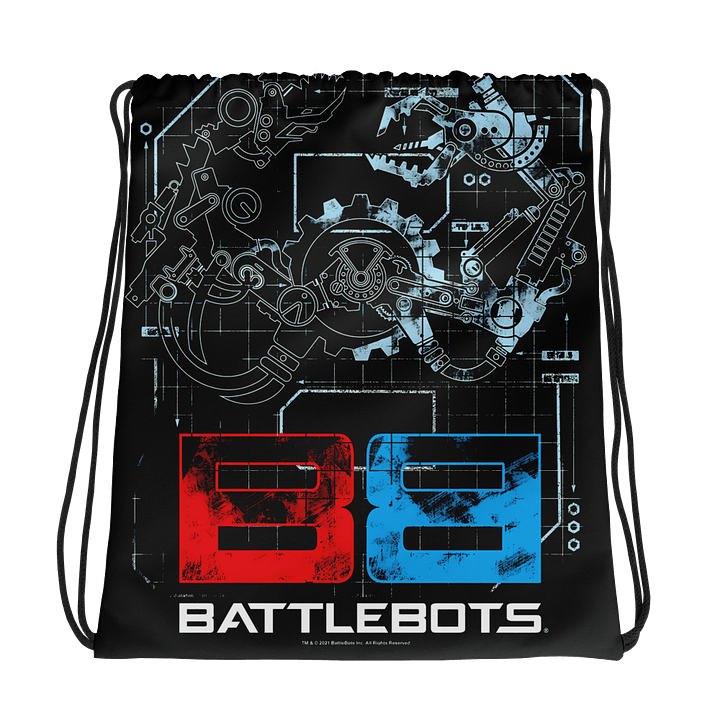Battlebots Schematic Drawstring Bag - Official BattleBots Gear! product image (1)