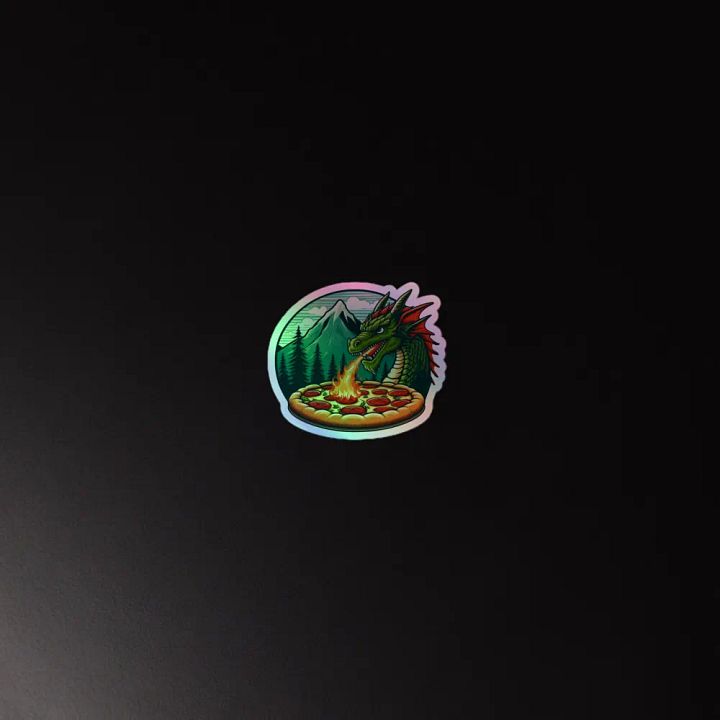 Dragon's Fiery Feast Holographic Sticker Sheet product image (4)