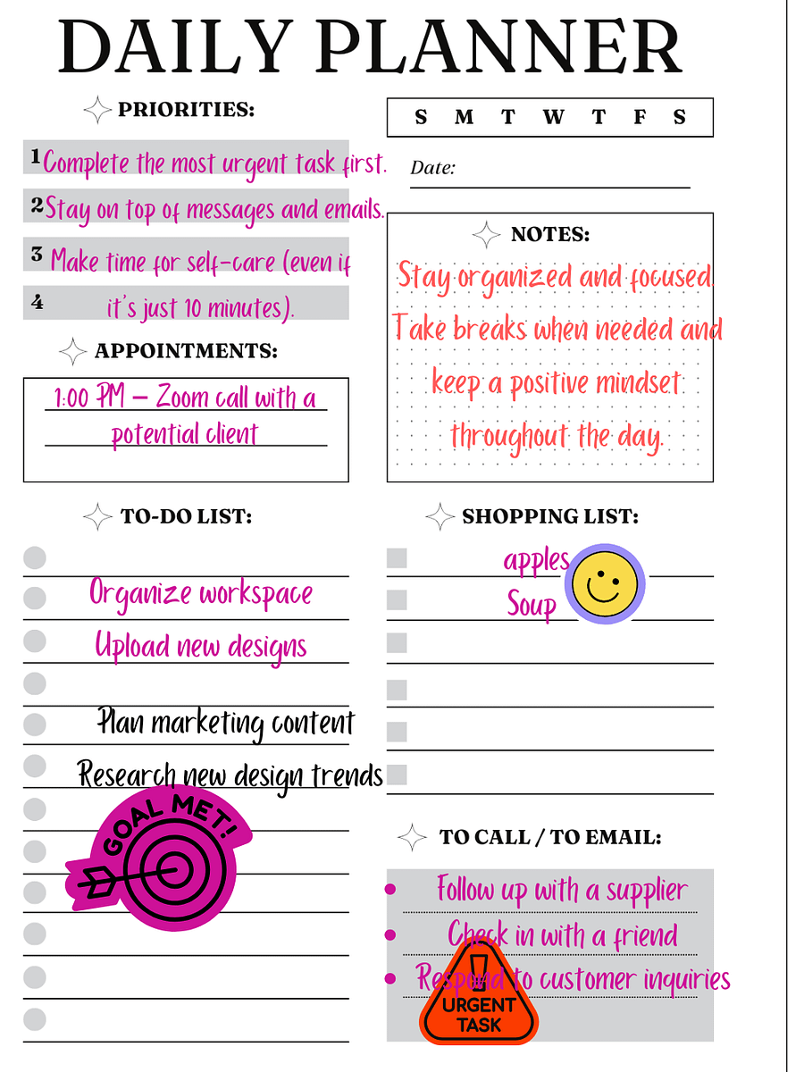 Monthly & Daily Planner Bundle – Stay Organized & Inspired! product image (6)