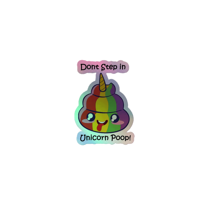Unicorn poop sticker product image (1)