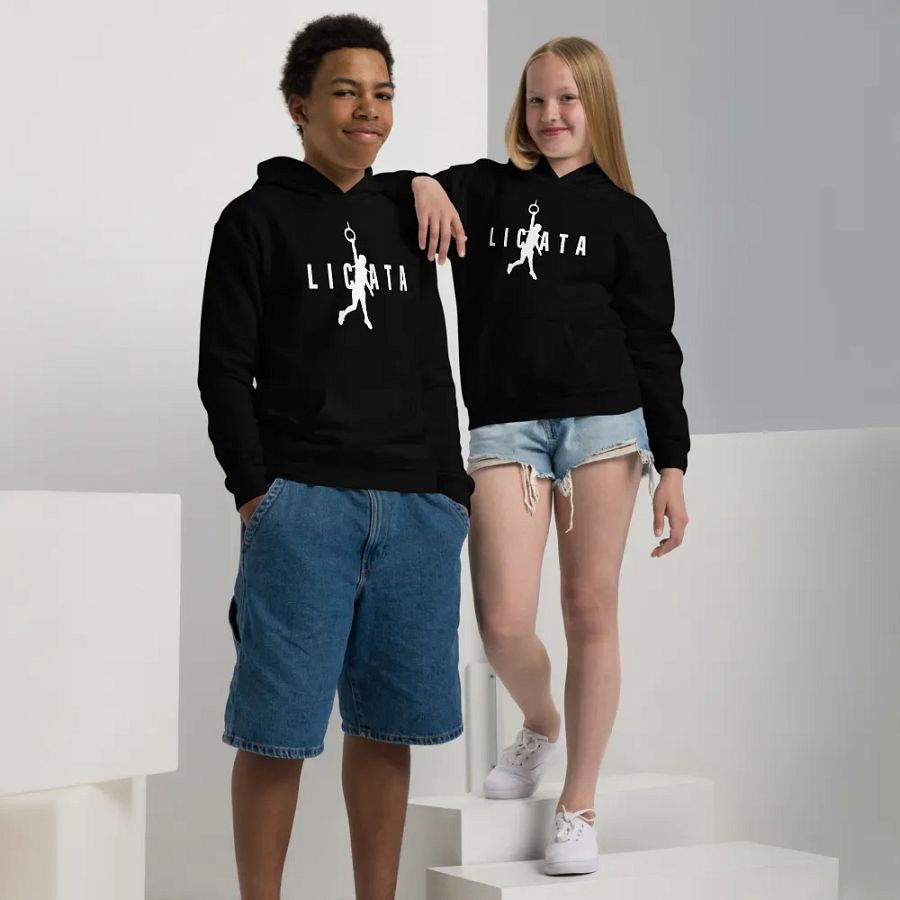 Ninja Girl White Logo Kids Hoodie product image (4)