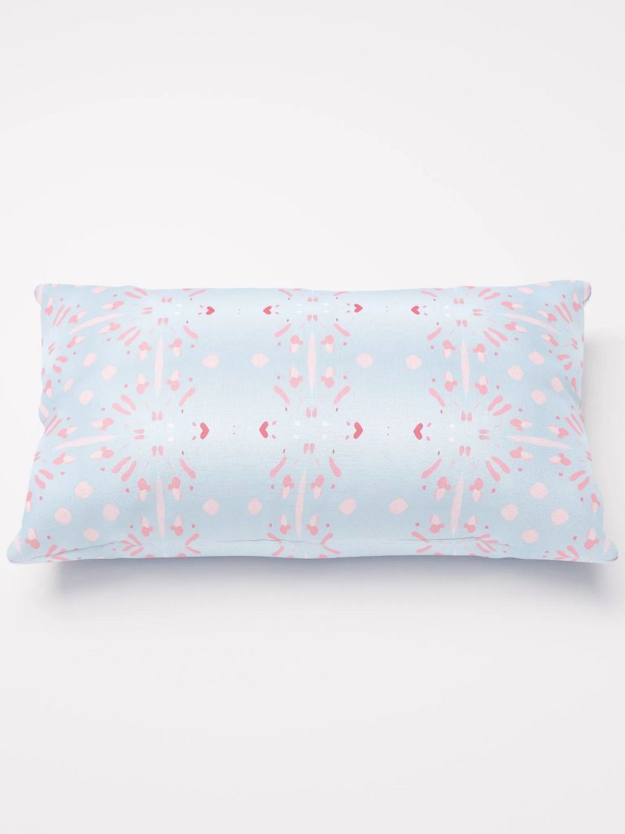 Pink Splashes & Red Hearts Pillow product image (1)