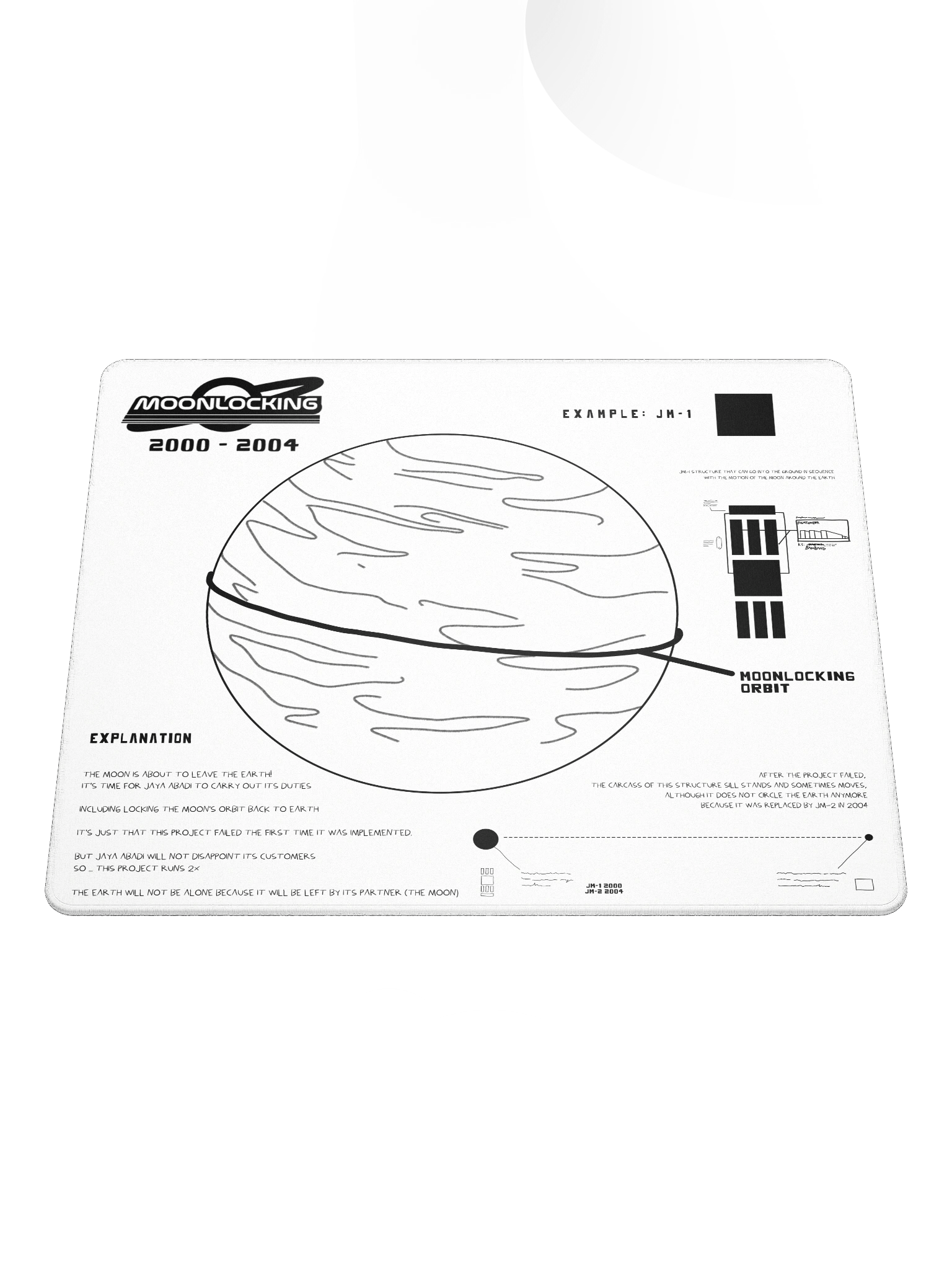 DESKMAT | MOONLOCKING (WHITE EDITION) product image (2)