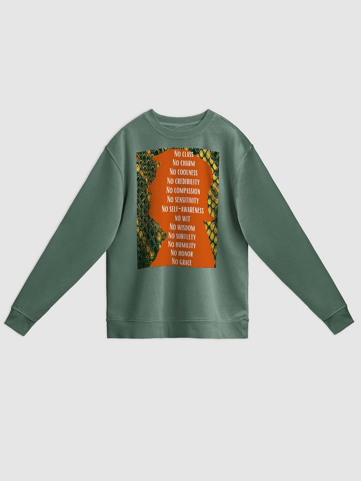 No Class, No Charm, No Coolness Donald Trump Silouhette Stylized Sweatshirt product image (1)
