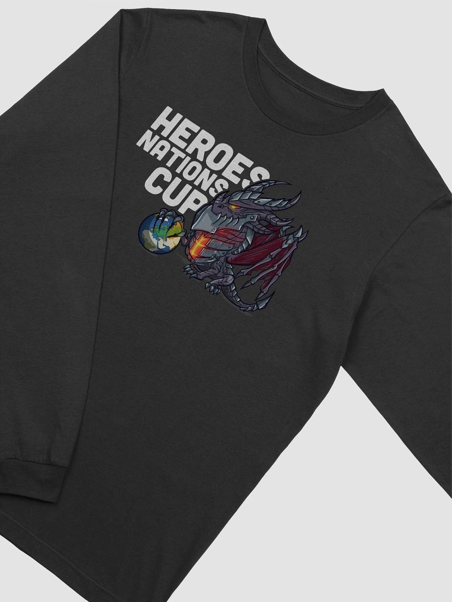 Nations Cup Deathwing Chibi - Black Long Sleeve T-Shirt product image (8)