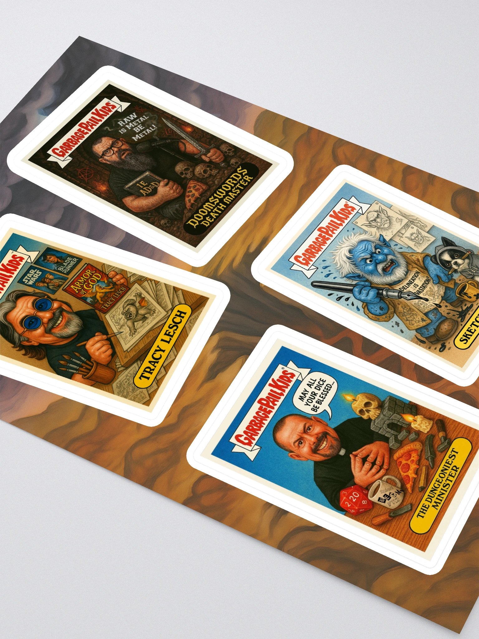 GPK Parody Sticker Sheet [TTRPG Twitter Edition] Sheet 5 product image (2)