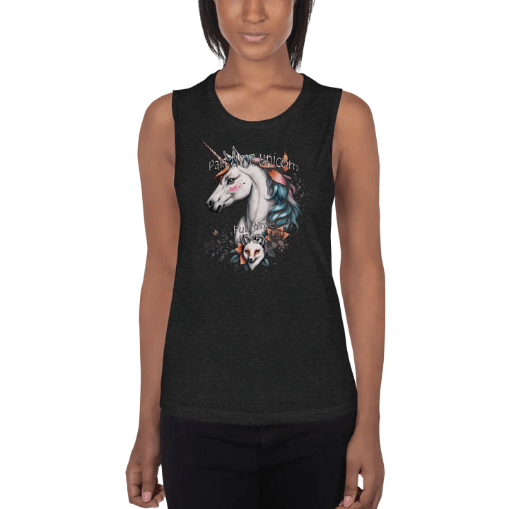Part-Time Unicorn Full-Time Vixen Flowy Tank product image (1)