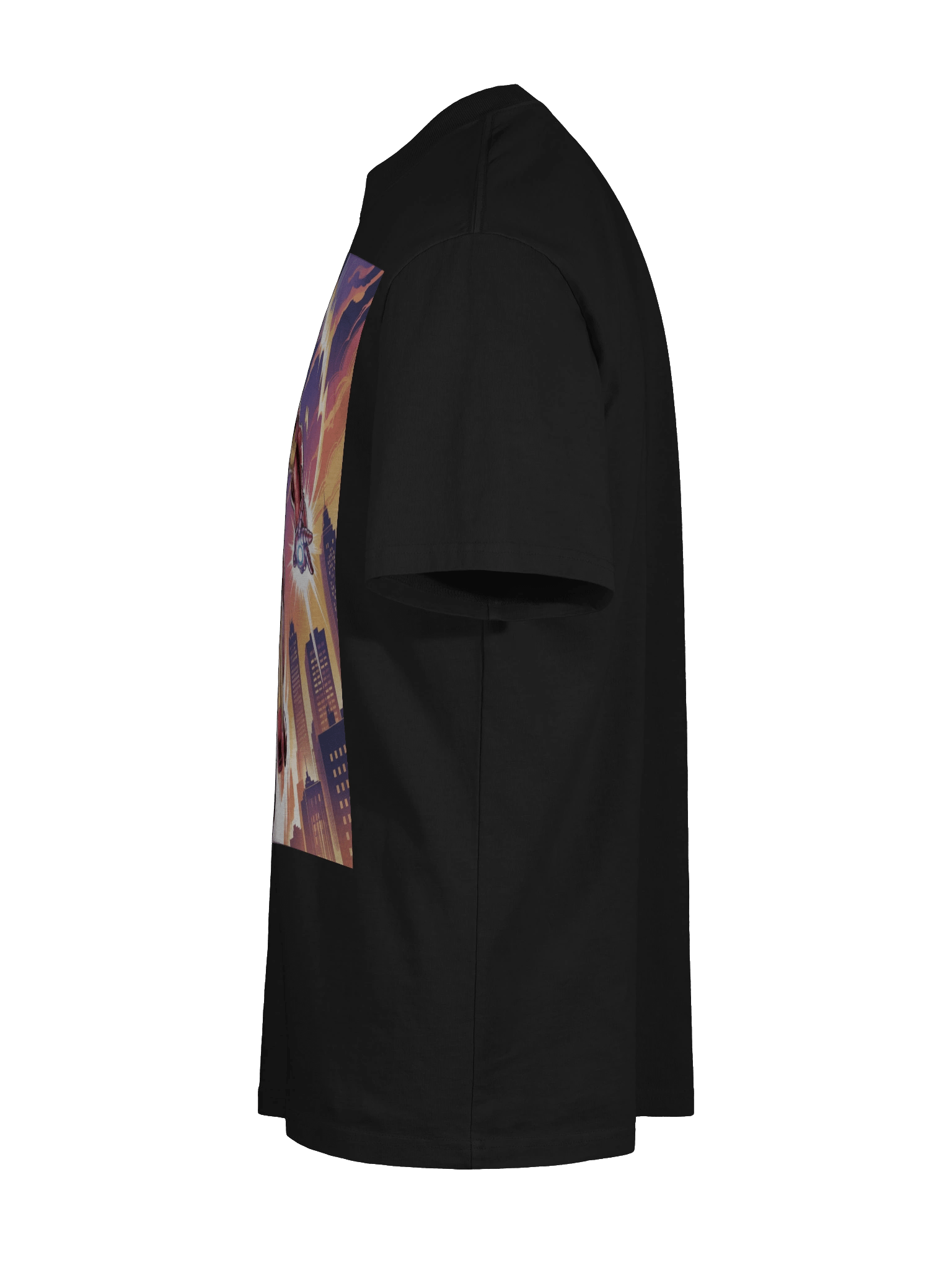 Radiant Vortex: Iron Man Oversized Faded T-Shirt product image (10)
