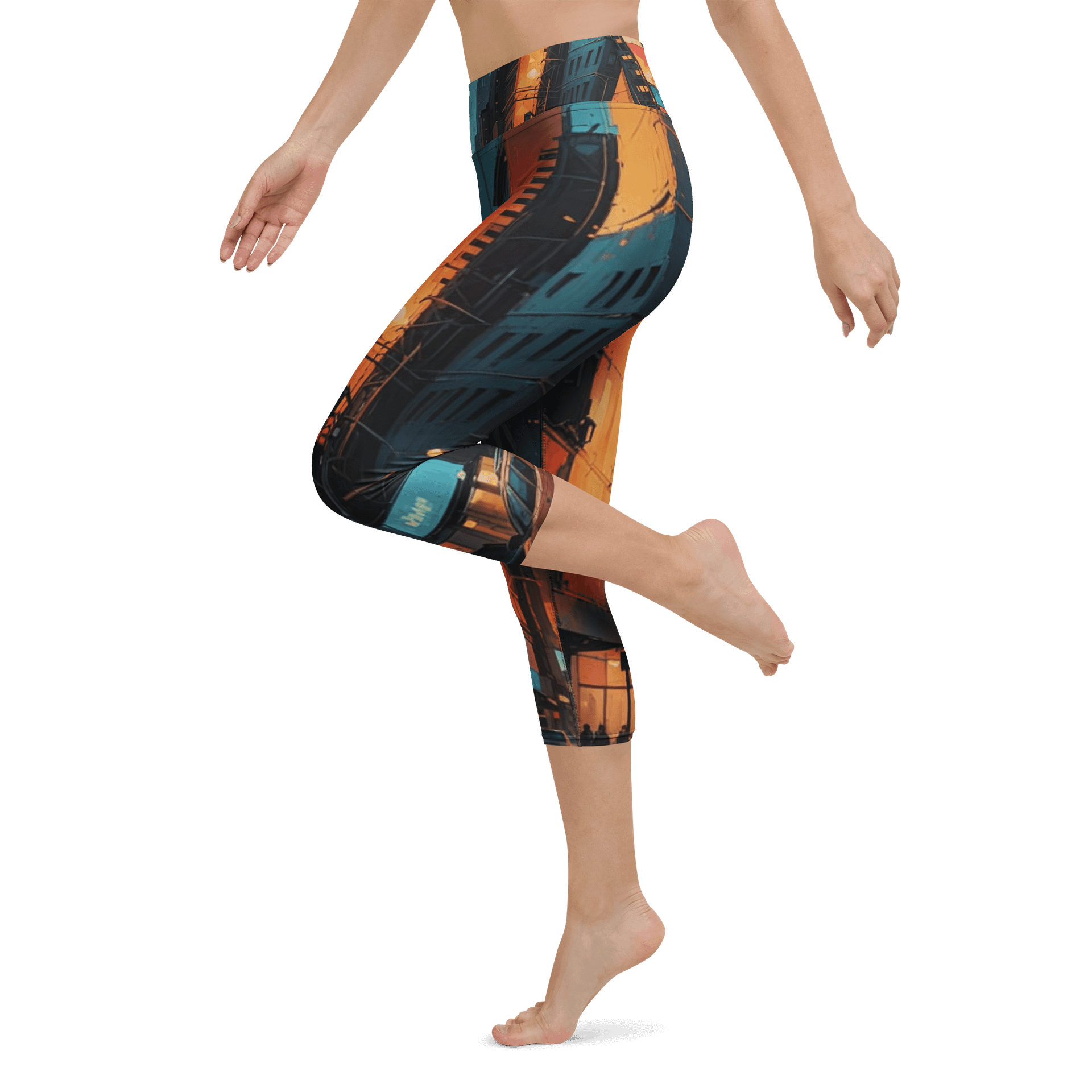 Abstract City 2 Capri Leggings product image (5)
