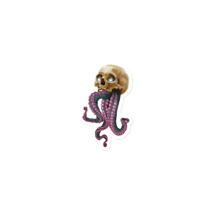 Skull & Tentacles Magnet By Chori product image (1)