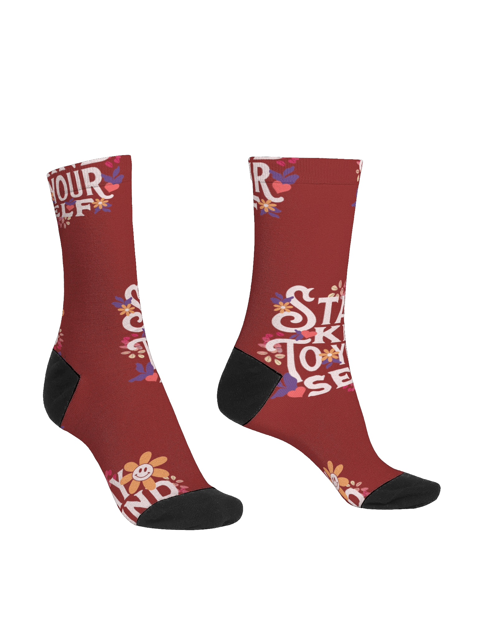 Positivity Blooms Sustainable Crew Socks product image (3)