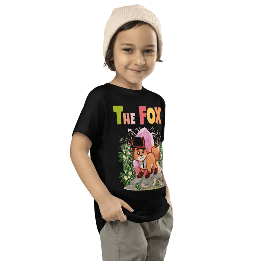 The Fox Colorful Funny Cute Bella +Canvas Toddler T-Shirt – Funny Shirt, Best Gift for Kids product image (9)