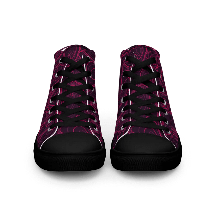 Topographic Swirl Men's High Top Shoes product image (3)