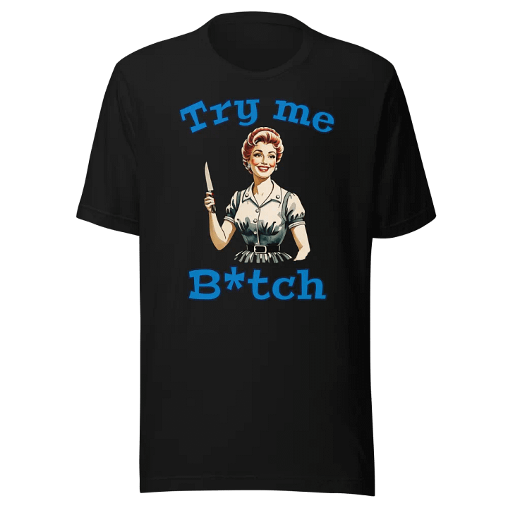 Try Me B*tch - Funny - Meme T-Shirt - Bella Canvas 3001 Unisex Staple T-Shirt product image (2)