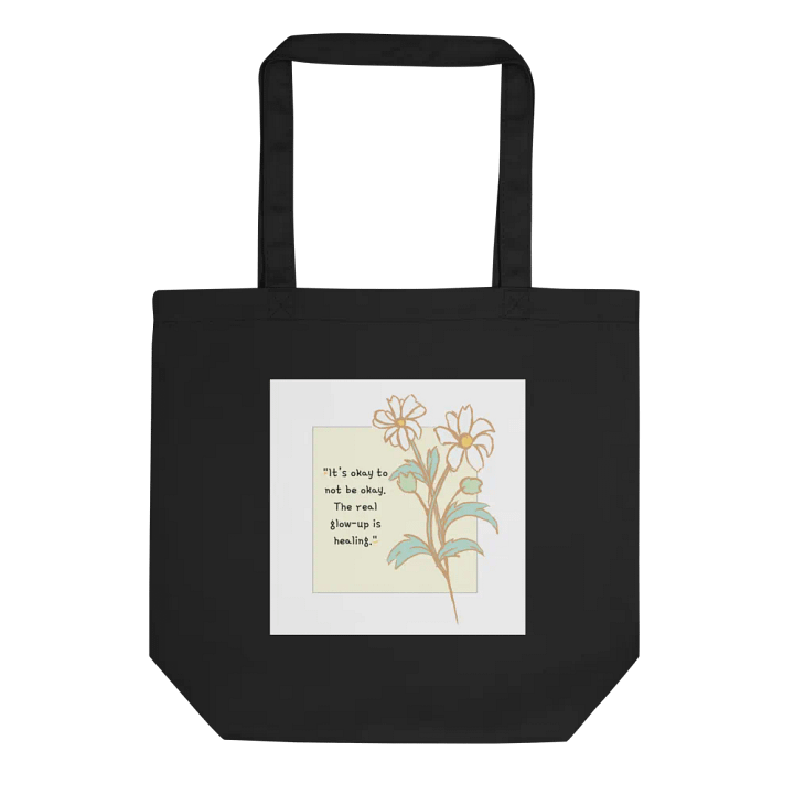 Glow-Up Healing Floral Tote Bag product image (1)