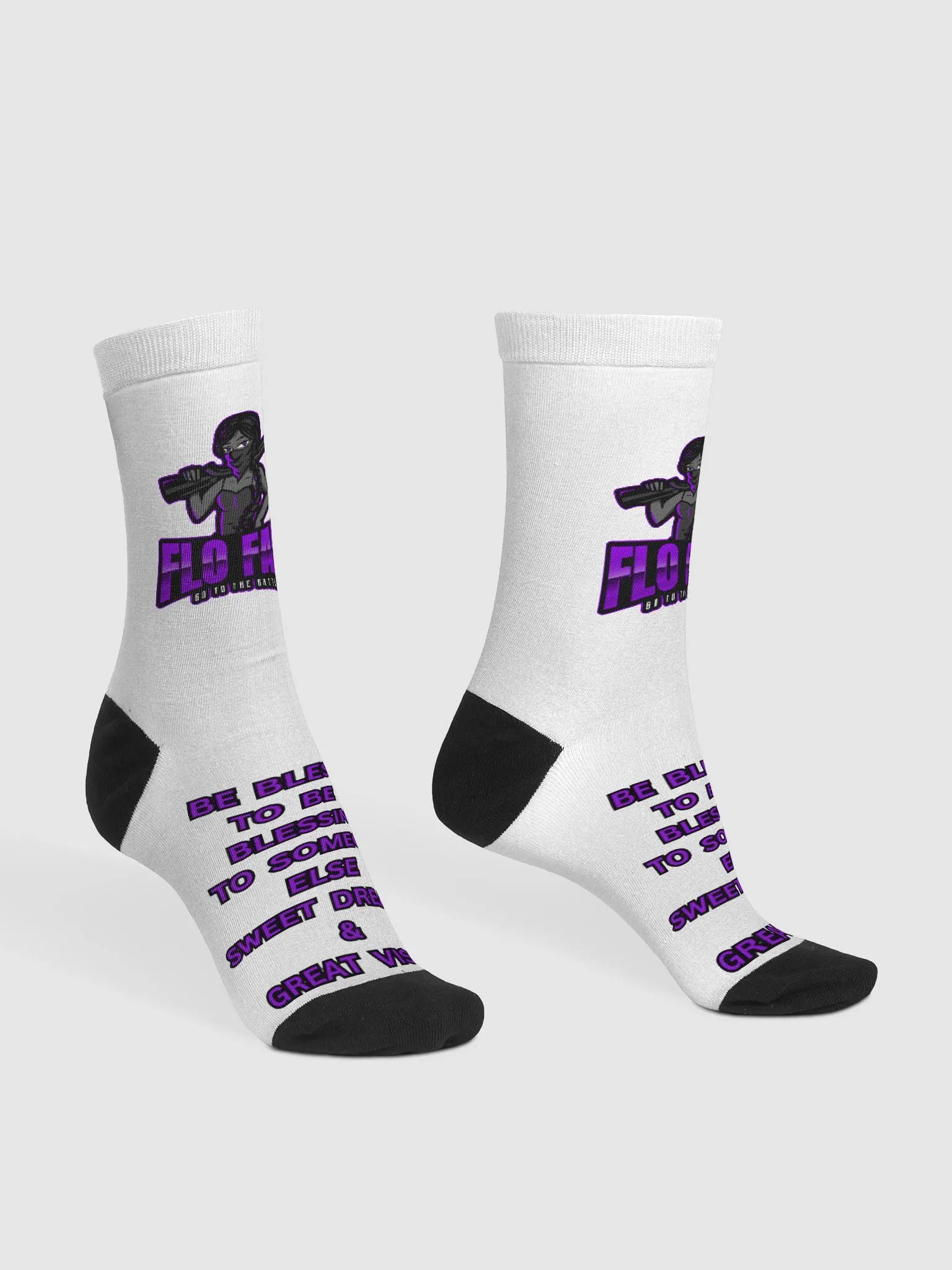 FLOFAM Socks (Girls can Shoot too) product image (3)