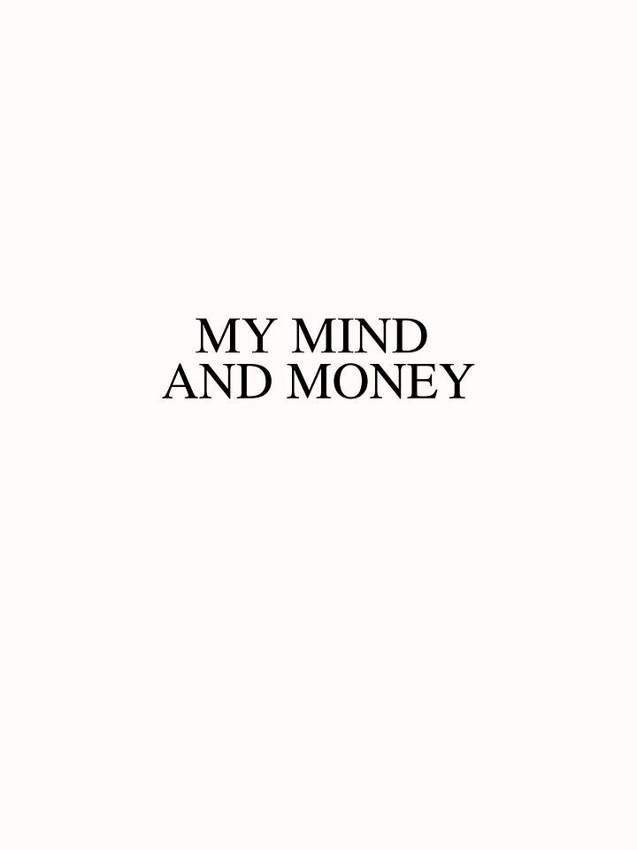 My Mind and Money Journal product image (2)