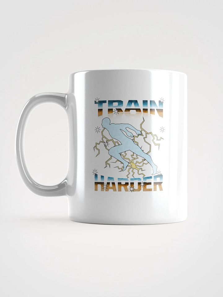 Train Harder Runner Lightning Motivational Mug product image (1)