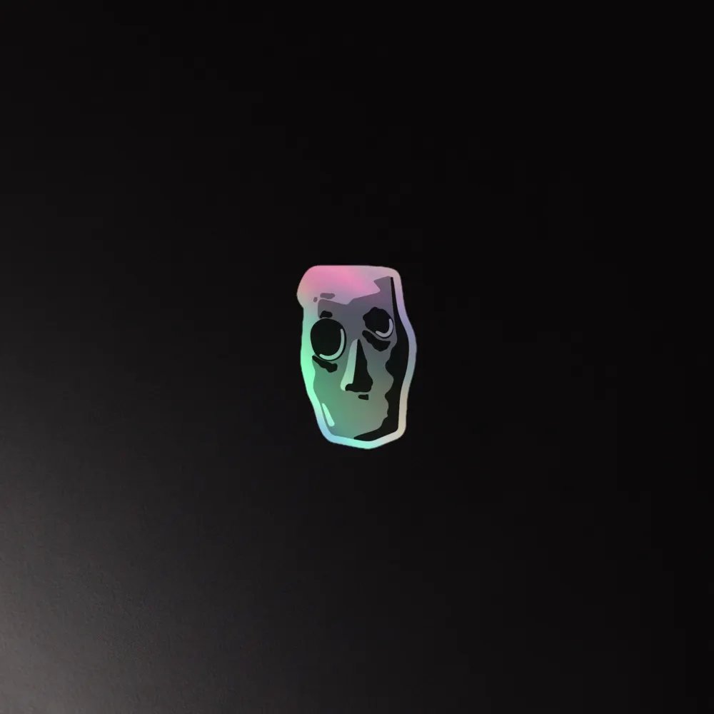 Old Man Chimes Holographic Sticker product image (4)