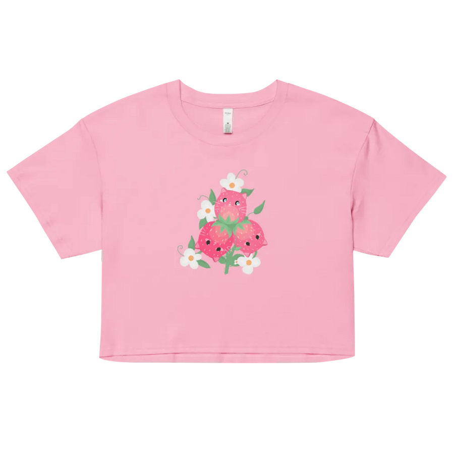 Strawberry Cat Plant Crop Top product image (7)