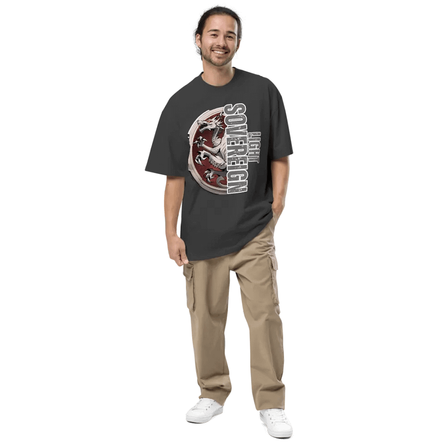 Team whte premium oversized tee product image (6)