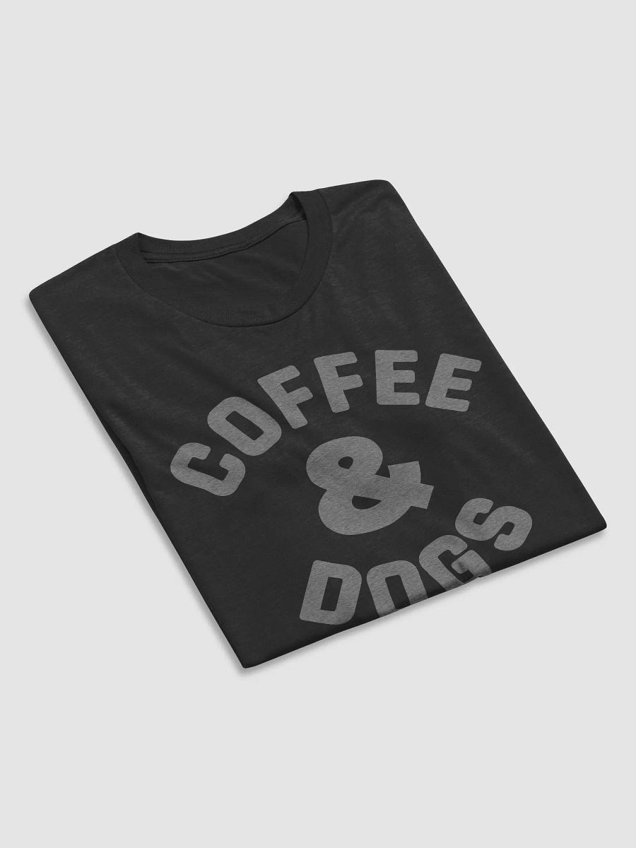 Coffee & Dogs // Unisex Triblend (Grey Heather text) product image (3)