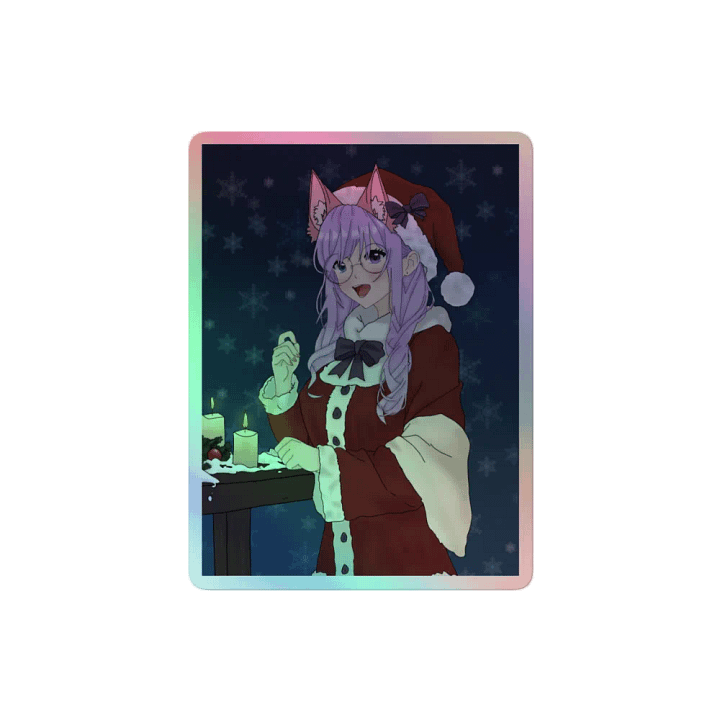Peachmas Holo Sticker product image (2)
