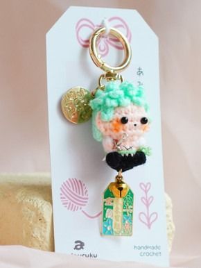 Green Haired Swordman - Keychain product image (2)